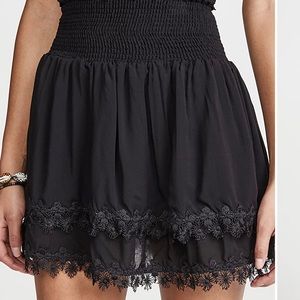 Peixoto mini skirt with ruffles xs